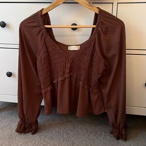 altar’d state cropped babydoll long sleeve.